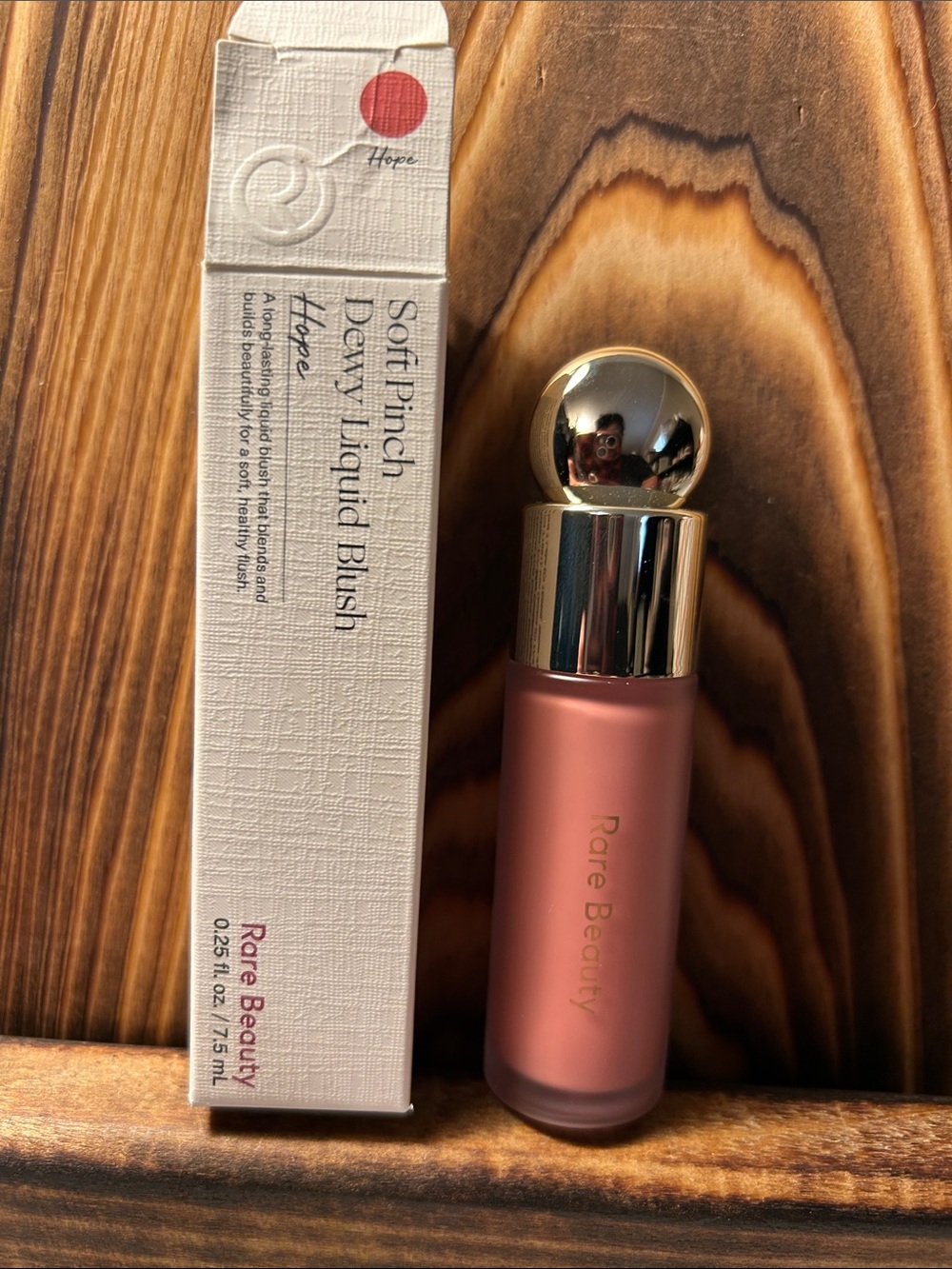 Rare Beauty Soft Pinch Dewy Liquid Blush — Hope (coral-pink)